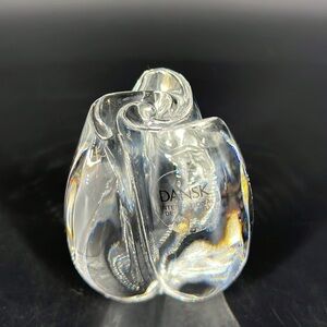 Dansk Crystal Rosebud Paperweight